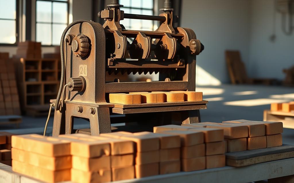 máquina de tijolo manual