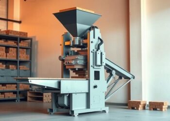 máquina de tijolo pequenas construtoras