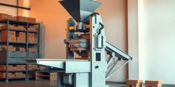 máquina de tijolo pequenas construtoras