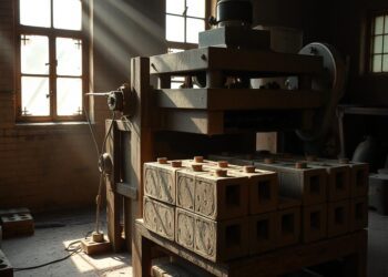 máquina de tijolo usada