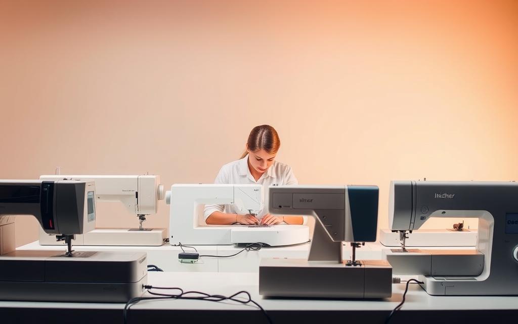 marcas de máquinas de costura silenciosas