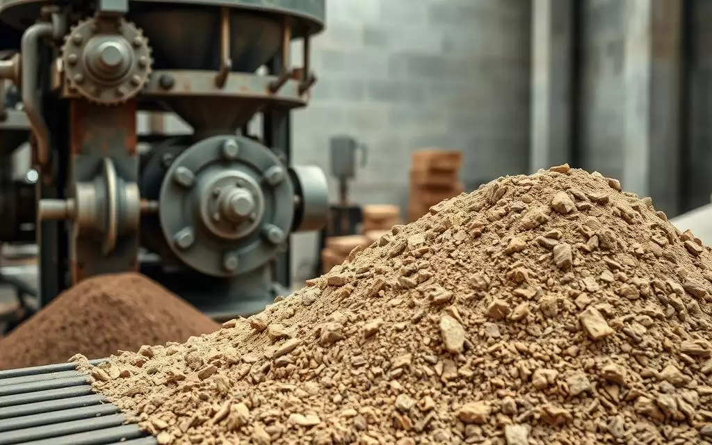 matéria-prima máquina de tijolo