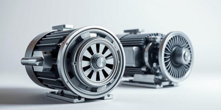 motor elétrico alta vs baixa rotação