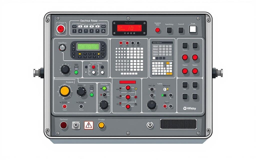 painel de controle de dobradeira