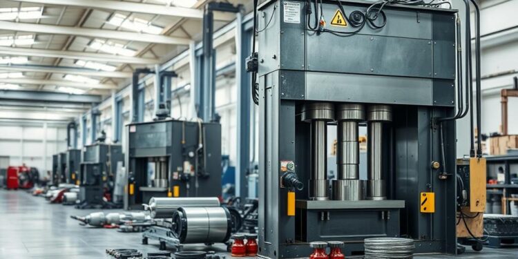prensa hidráulica industrial