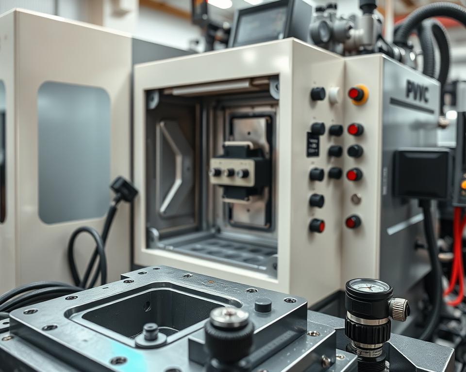 preparação de máquina injetora