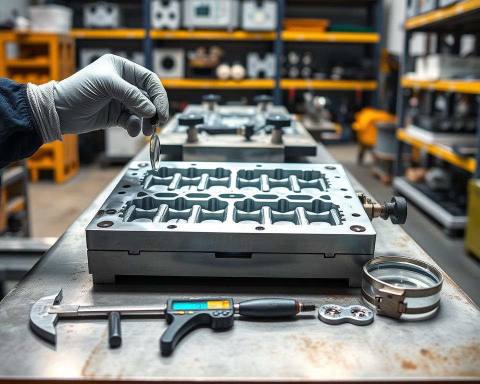 preparação do molde