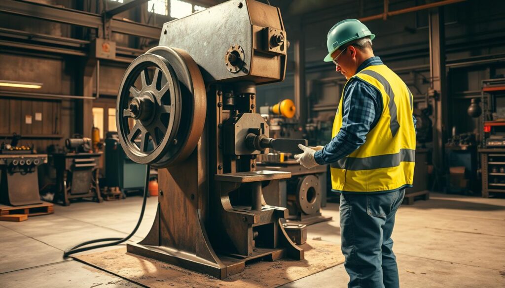 procedimentos seguros prensa excêntrica