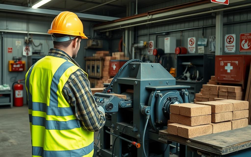 segurança na operação de máquinas