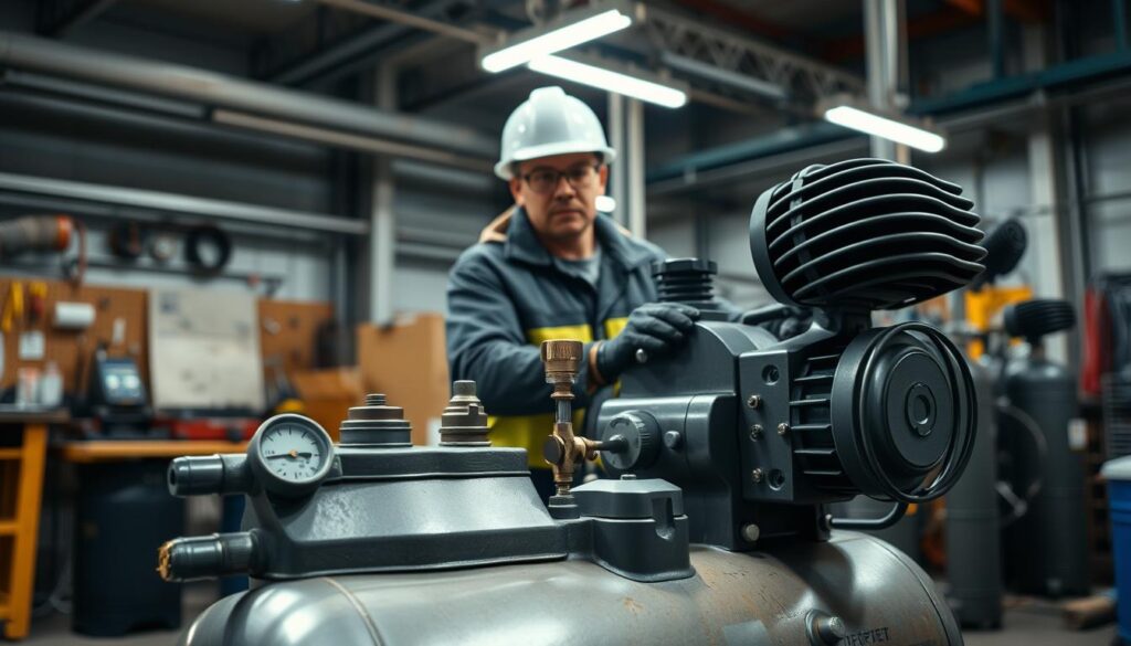 segurança no uso de compressor de ar