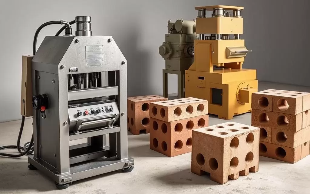 tipos de máquinas de tijolo ecológico