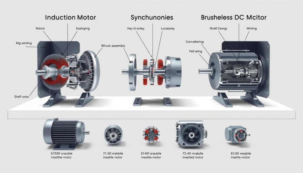 tipos de motores elétricos