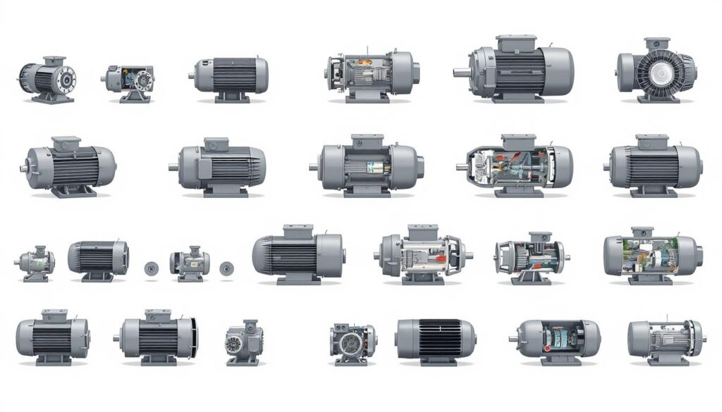 tipos de motores elétricos de indução