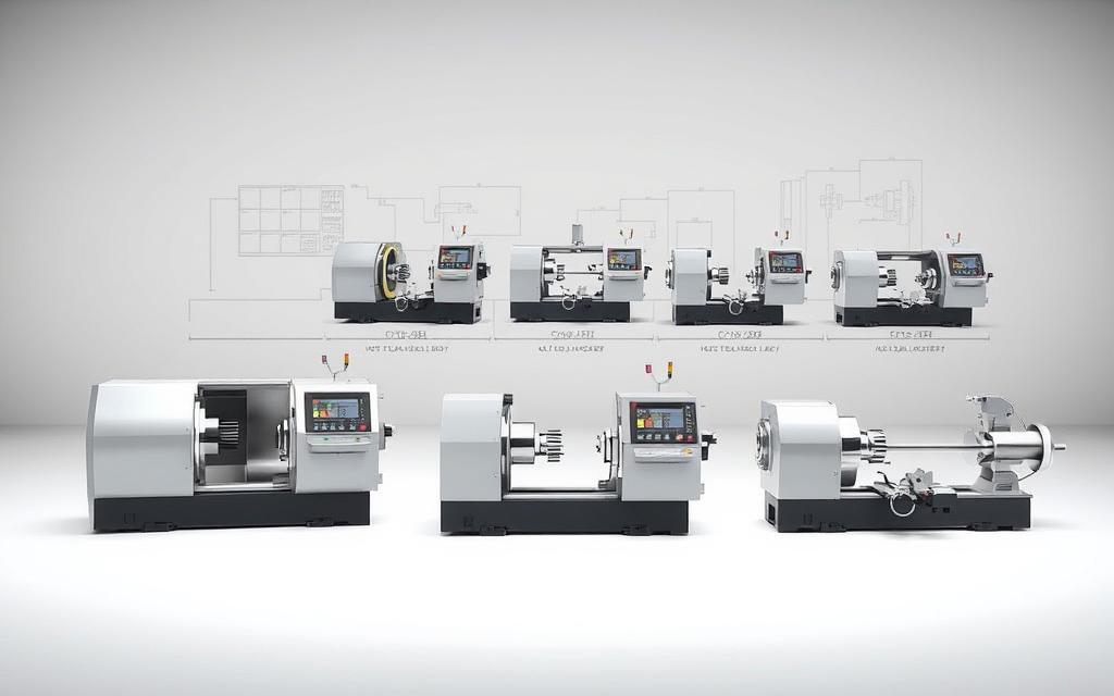 tipos de torno revólver CNC