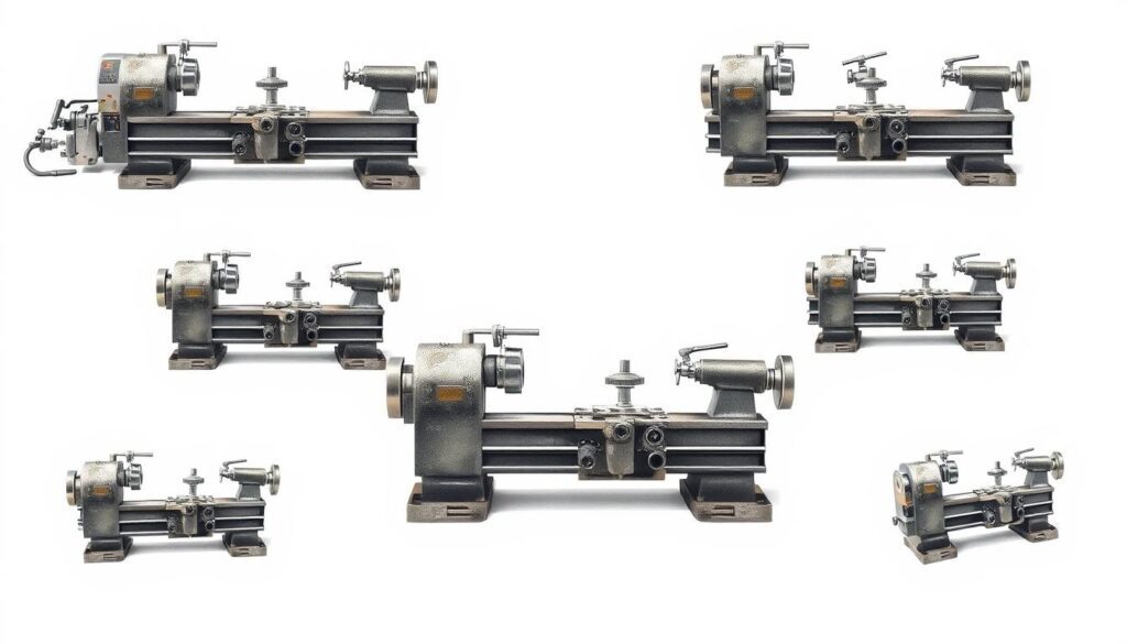 tipos de tornos mecânicos de bancada