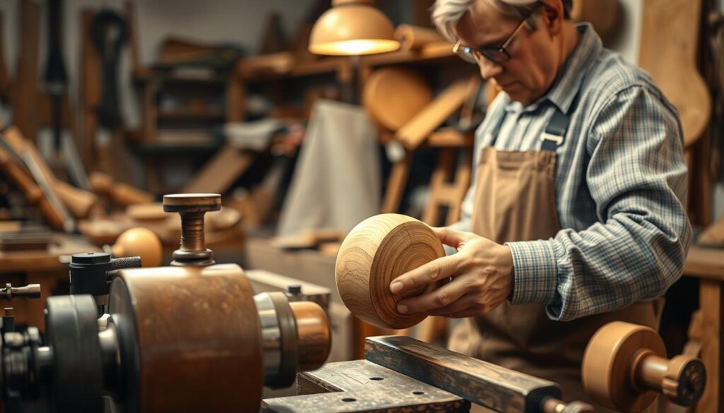 torneamento de madeira