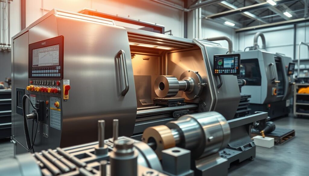 torno CNC de precisão