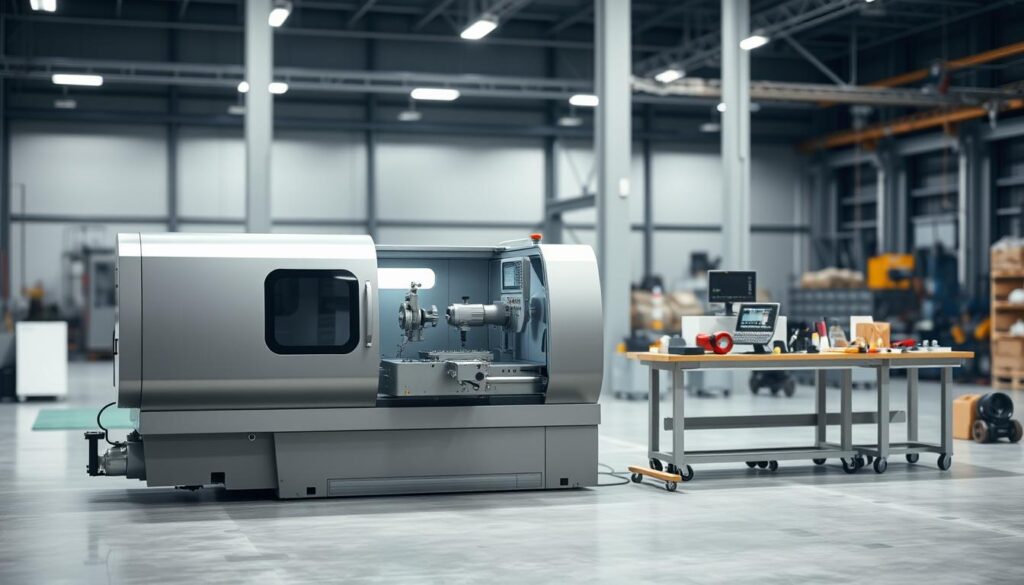 torno CNC novo
