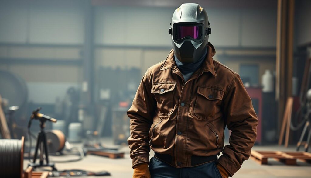 vestimenta de proteção para soldadores