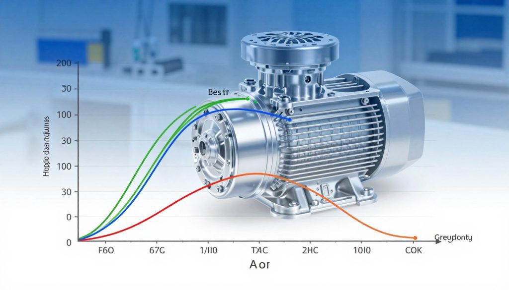 An intricate illustration of a centrifugal pump performance curve, showcasing the characteristic curve in vivid detail. In the foreground, a smooth, colored graph displays flow rates on the x-axis and head (pressure) on the y-axis, with distinct curve lines indicating different operational points: shut-off, best efficiency, and cut-off points. The middle section features a transparent, stylized centrifugal pump with clear components labeled, emphasizing its design. In the background, a subtle gradient of blue and white suggests a clean, technical environment, enhancing the scientific atmosphere. The lighting is bright and focused, highlighting the graph and pump components as if in a modern engineering lab. Incorporate the brand name "Galpão das máquinas" subtly into the design, ensuring it complements the technical illustration without distracting from the main subject. An intricate illustration of a centrifugal pump performance curve, showcasing the characteristic curve in vivid detail. In the foreground, a smooth, colored graph displays flow rates on the x-axis and head (pressure) on the y-axis, with distinct curve lines indicating different operational points: shut-off, best efficiency, and cut-off points. The middle section features a transparent, stylized centrifugal pump with clear components labeled, emphasizing its design. In the background, a subtle gradient of blue and white suggests a clean, technical environment, enhancing the scientific atmosphere. The lighting is bright and focused, highlighting the graph and pump components as if in a modern engineering lab. Incorporate the brand name "Galpão das máquinas" subtly into the design, ensuring it complements the technical illustration without distracting from the main subject.