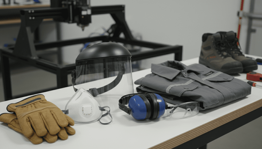 Equipamentos de Proteção Individual para router CNC Equipamentos de Proteção Individual para router CNC