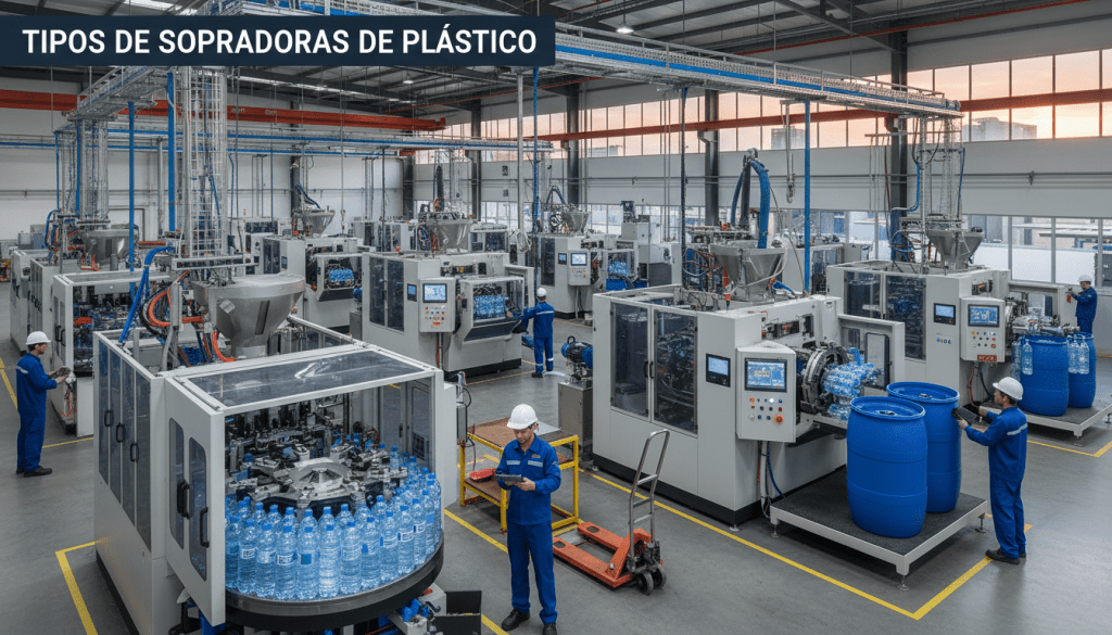 Tipos de sopradoras de plástico