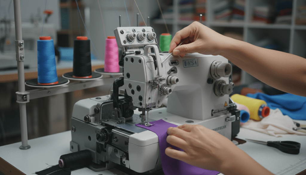 ajustes na máquina overlock