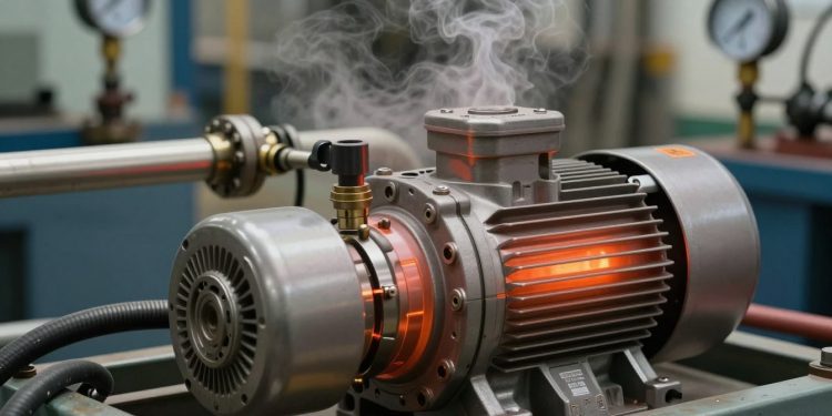 aquecimento da bomba hidráulica