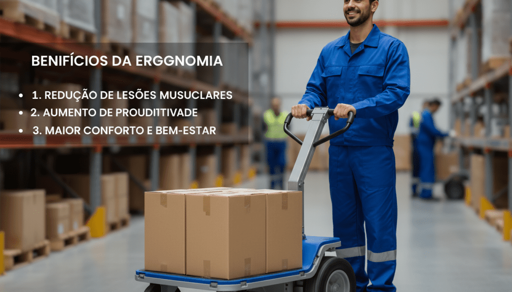 benefícios da ergonomia em carrinhos