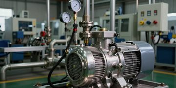 bomba de vácuo em processos industriais