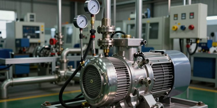 bomba de vácuo em processos industriais