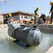bomba submersa em obras