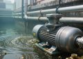 bomba submersa em saneamento