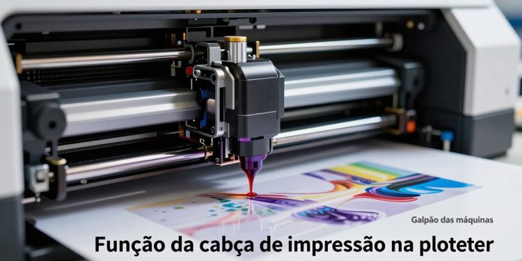 cabeça de impressão da plotter