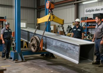 carga excêntrica em talha