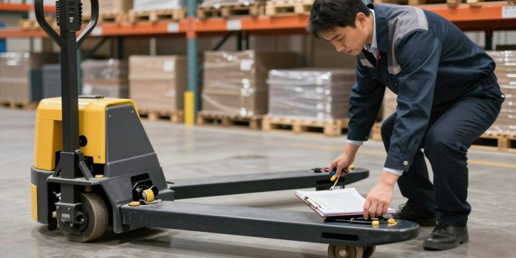 checklist antes de usar paleteira manual