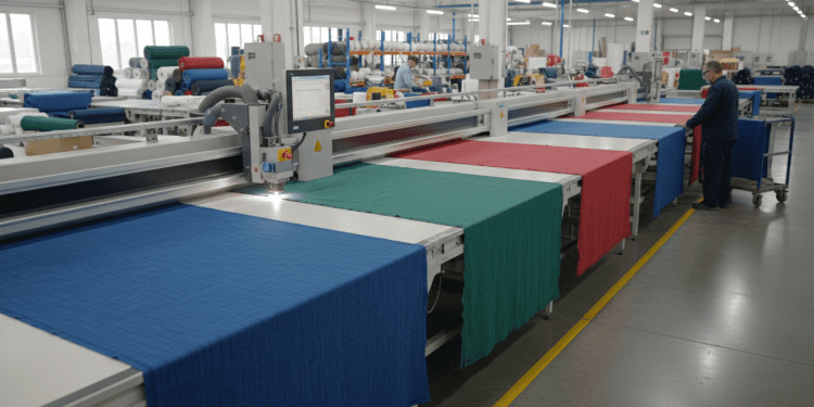 como funciona o corte de tecido industrial