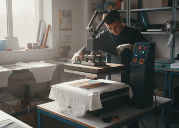 como funciona uma máquina de estampar