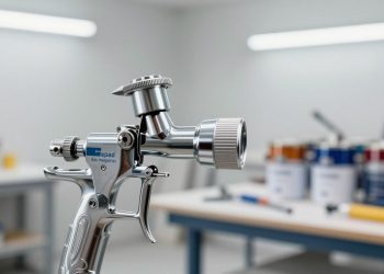 como funciona uma pistola de pintura