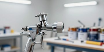 como funciona uma pistola de pintura