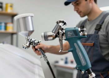 como funciona uma pistola de pintura elétrica