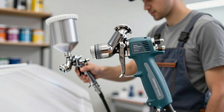 como funciona uma pistola de pintura elétrica