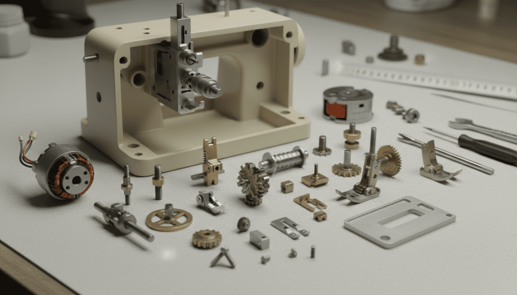 componentes de uma máquina caseadeira
