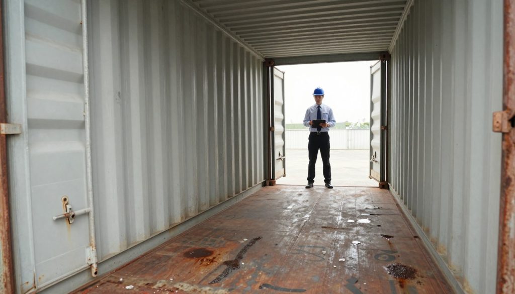 condições internas do container