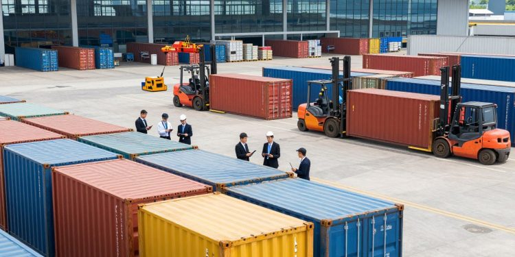 container em centros logísticos