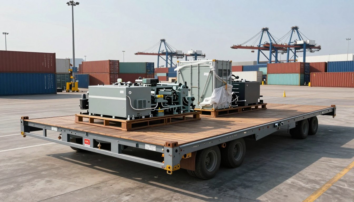 Flat Rack Container Offloading Container flat rack: aplicações para cargas especiais