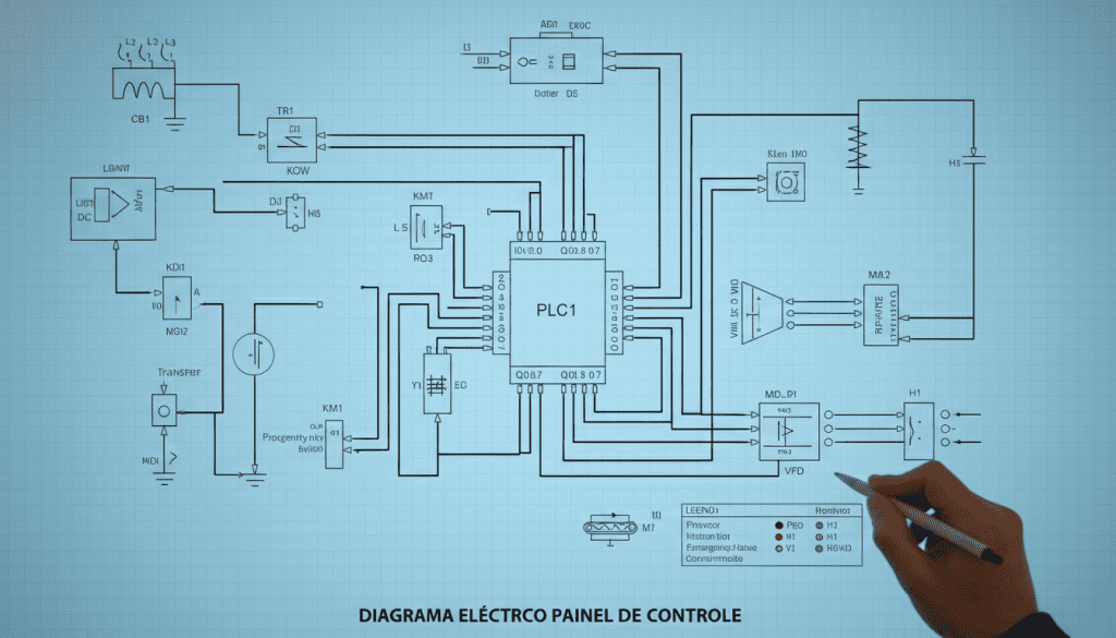 diagrama de um painel elétrico diagrama de um painel elétrico