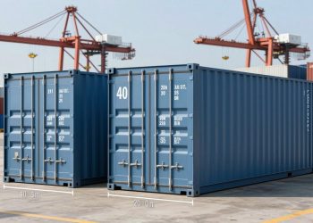 dimensões de container