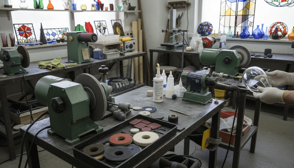 equipamentos de lapidação de vidro