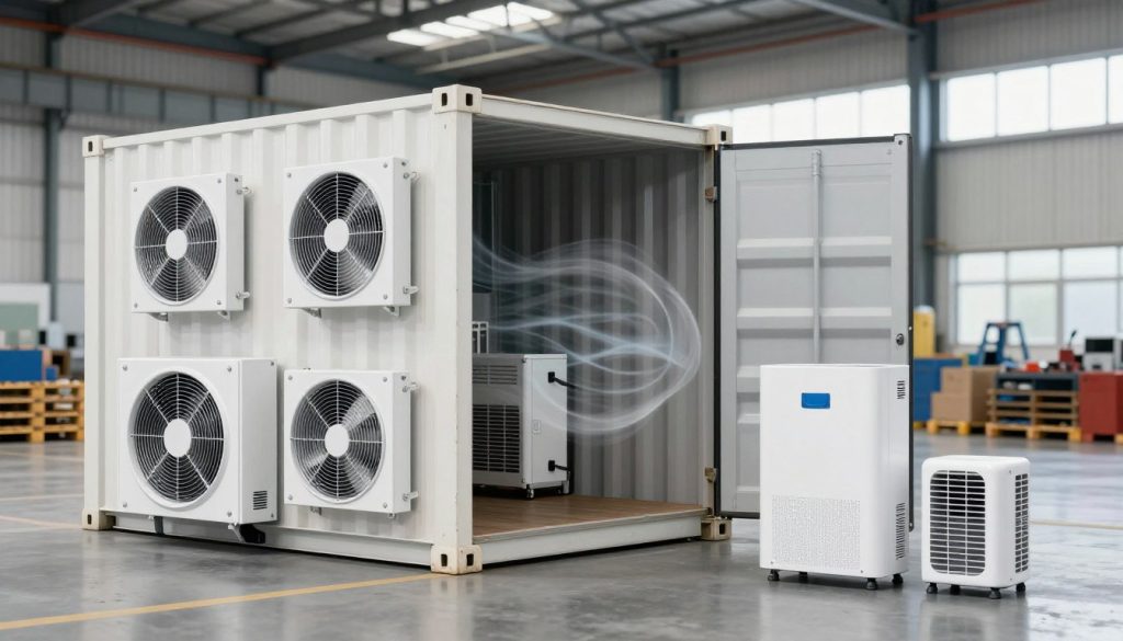 equipamentos de ventilação para containers